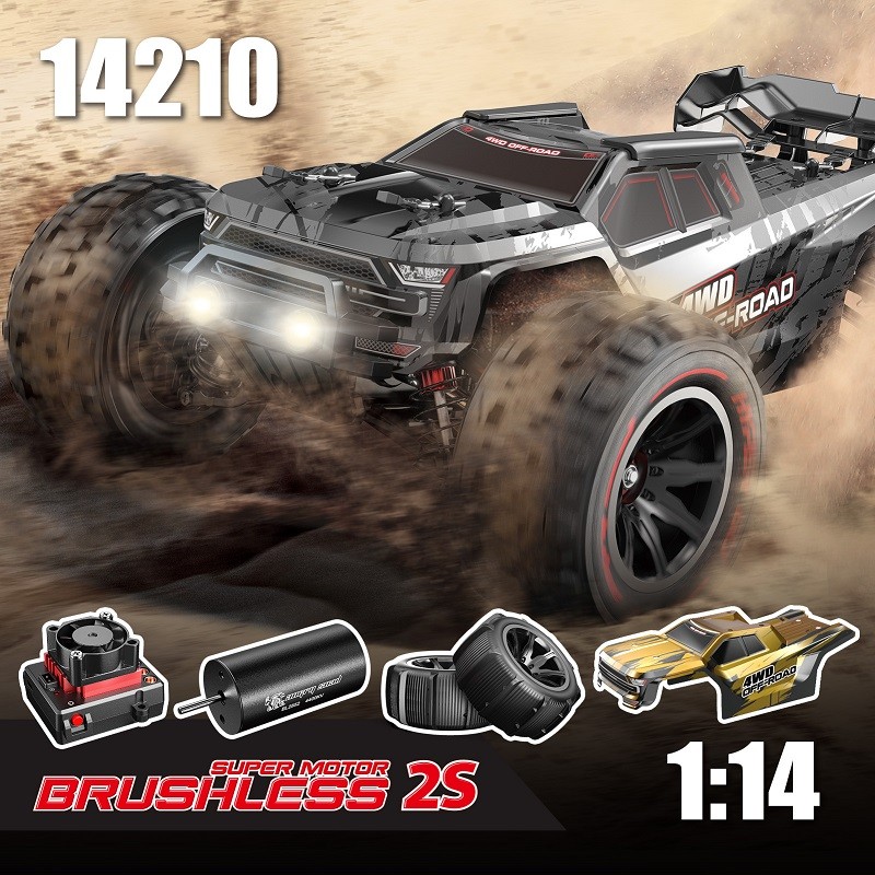 MJX Hyper GO - 16210 1/16 4WD Brushless Off Road Truggy - Rood / Zwart – RC  Motorsports